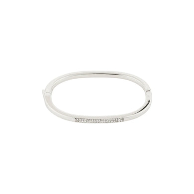 Star recycled crystal bangle - Silver