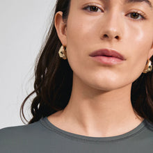 Believe Recycled Chunky Hoop Earrings - Gold