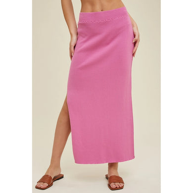 Pass the Rosé - Knit Skirt