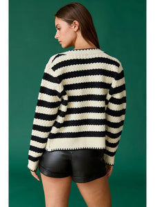 Uptown Striped Cardigan