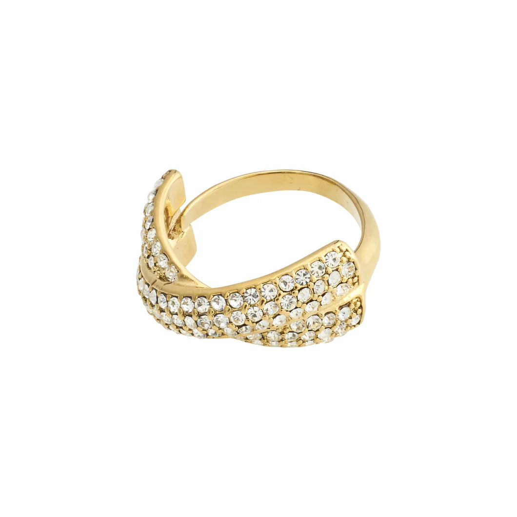 Edtli Crystal Ring - Gold