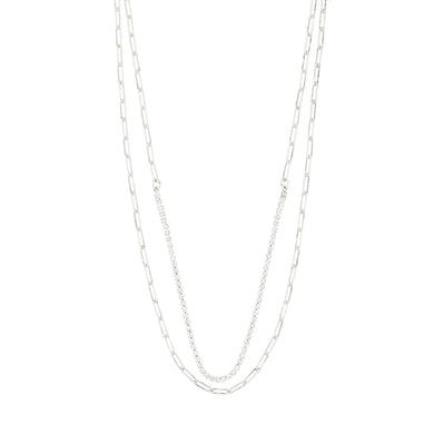 Rowan Crystal Necklace - Silver