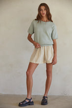 Wildest Dreams Knit Top - Aqua Grey