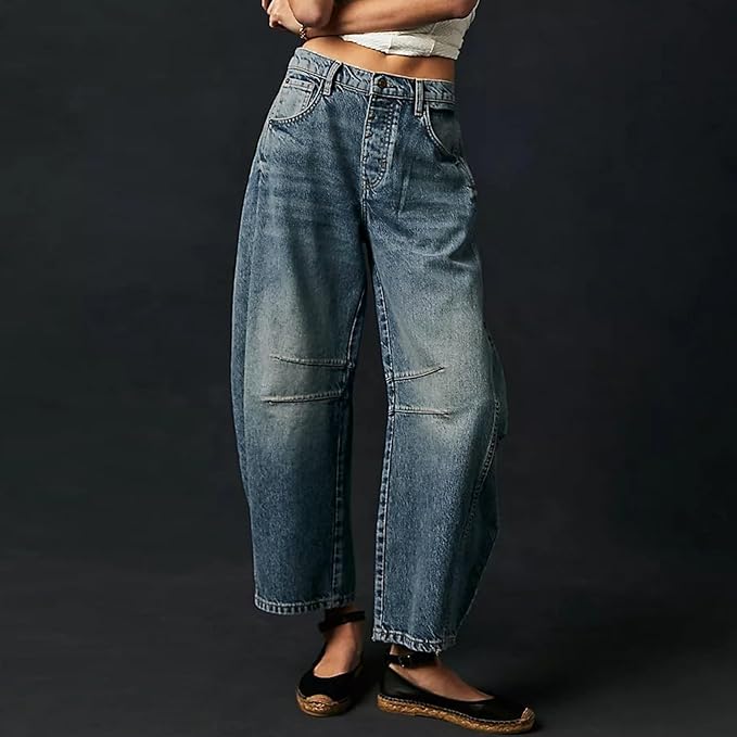 Wild West Barrel Jeans - Blue