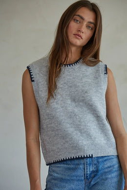 Shades of Grey - Knit Top