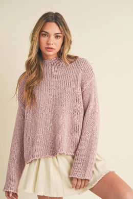 In the Daylight Knit Sweater - Pink