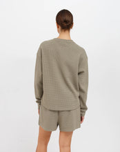 Brunette The Label Waffle Henley - Olive