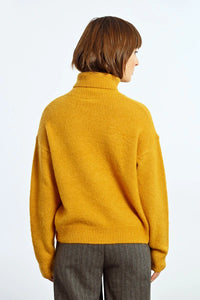 Coffee House Jazz Turtleneck - Saffron Yellow