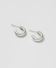 Small Abbie Hoops - Silver