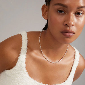 Hallie Organic Shaped Crystal Necklace