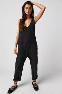 We The Free High Roller Jumpsuit - Mineral Black