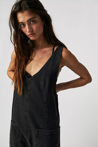 We The Free High Roller Jumpsuit - Mineral Black