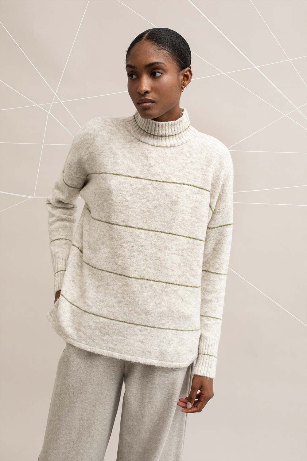 Line It Up Sweater - Grey