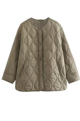 Ophelia Light Quilted Coat - Olive