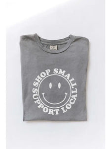 Support Local Smiley Face Tee
