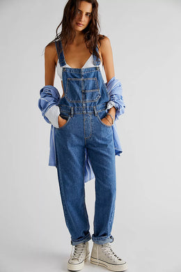 We The Free Ziggy Denim Overalls - Sapphire Blue