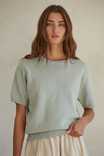 Wildest Dreams Knit Top - Aqua Grey