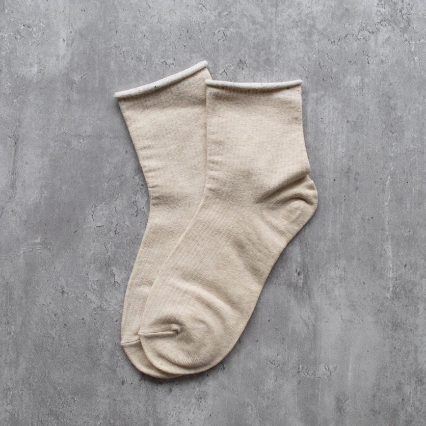 Let it Roll Socks - Oatmeal