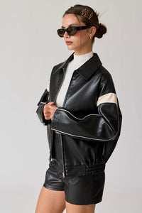 Off to the races - Faux Leather Jacket