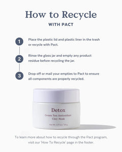 Detox - Green Tea Antioxidant Clay Mask