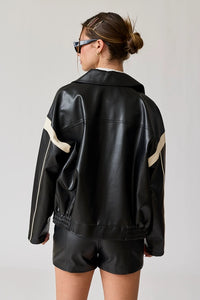 Off to the races - Faux Leather Jacket