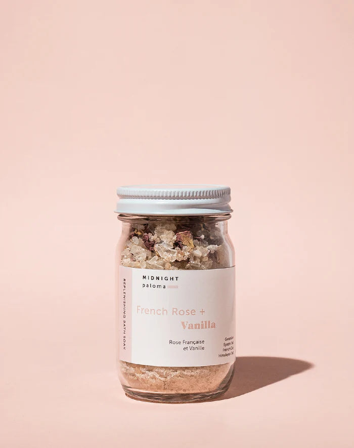 French Rose + Vanilla Replenishing Bath Soak - 4 oz.